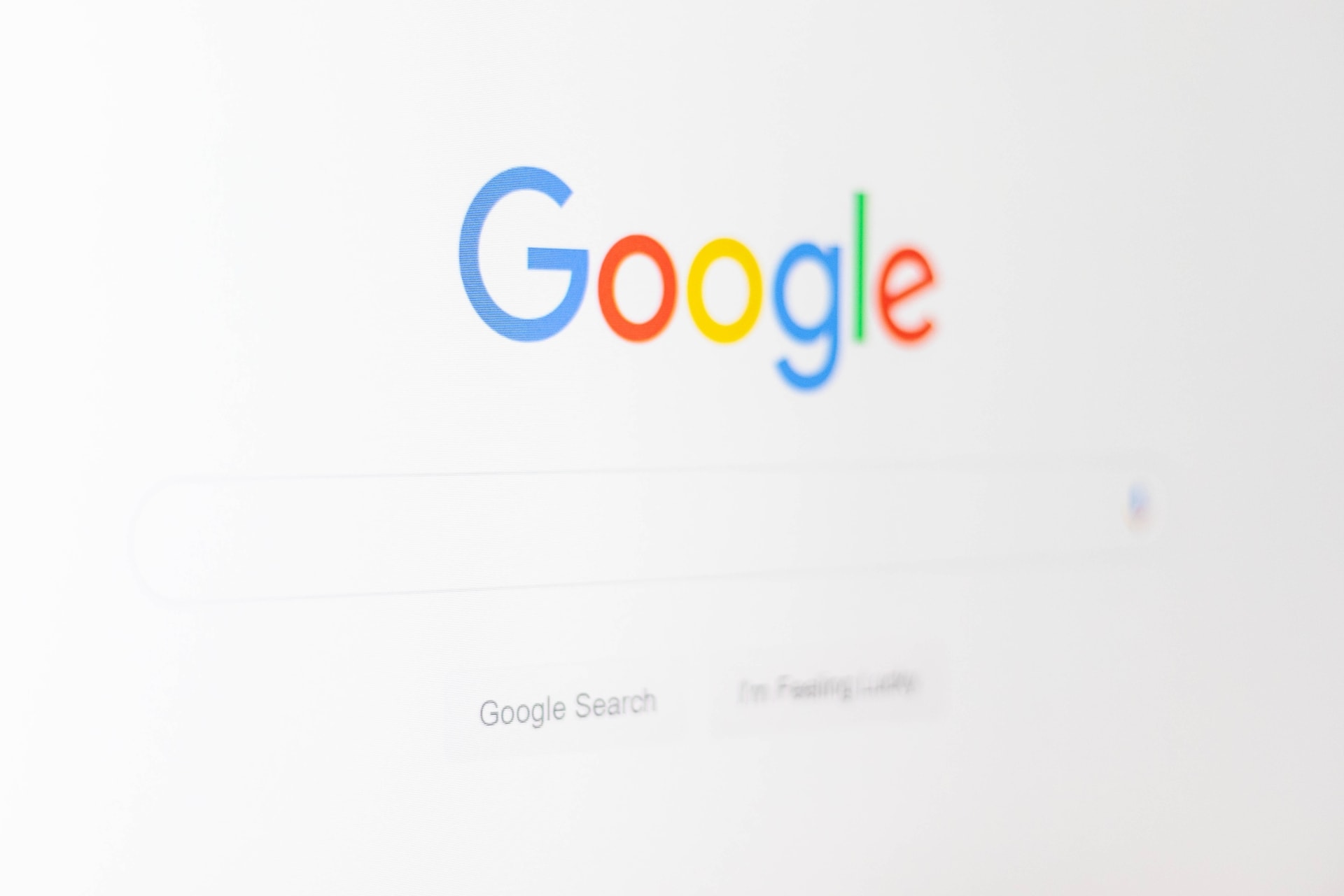 Google logo with search field