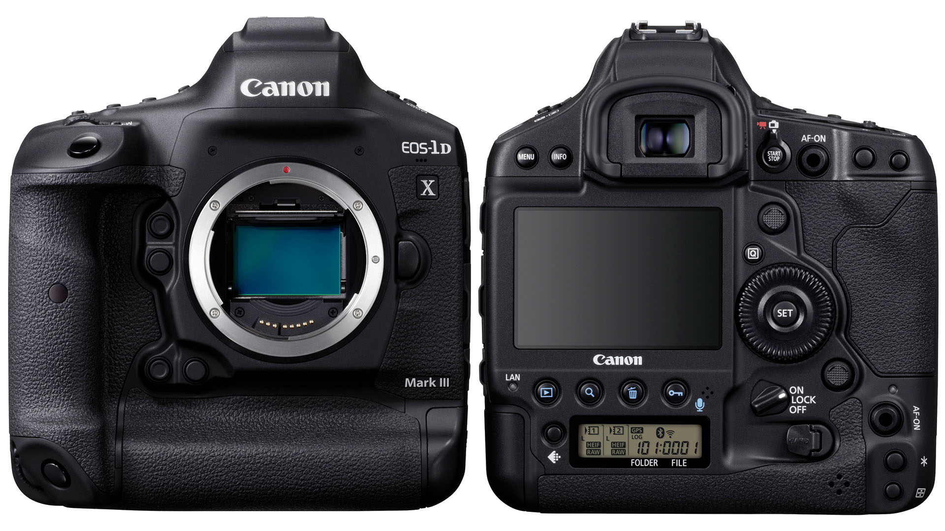 Canon 1 D X Mark 3 front and back