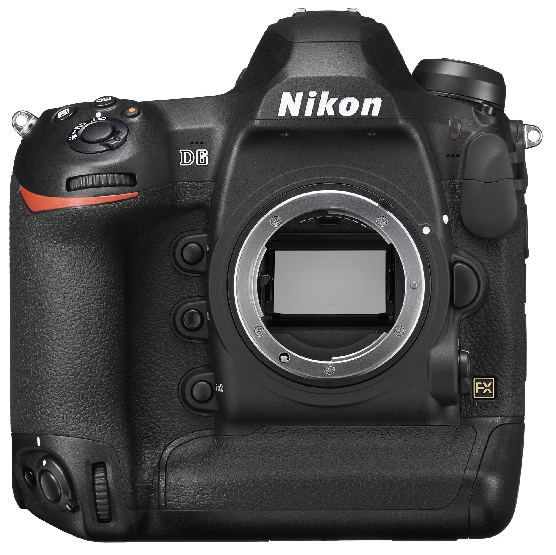 Nikon D 6 from front without lens